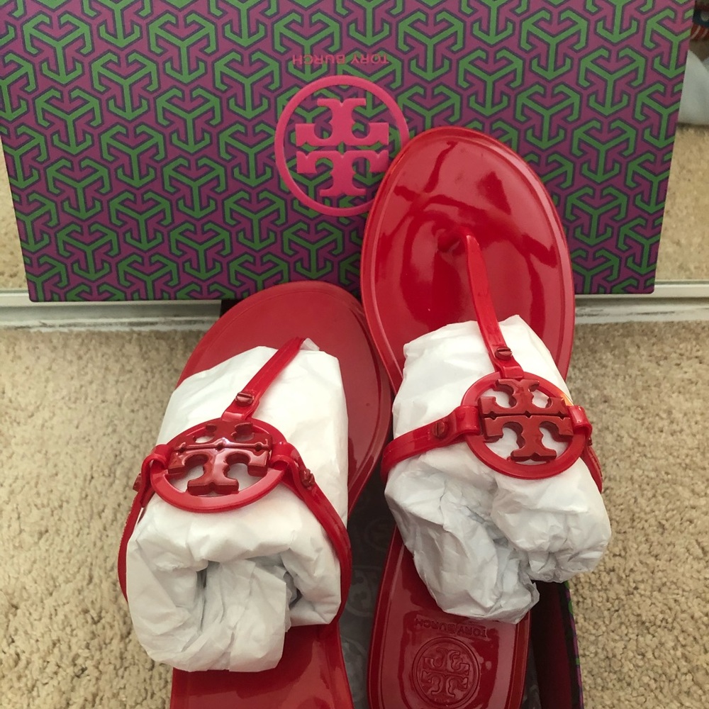 Tory Burch jelly thongs